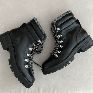 Target Faux Fur Black Booties